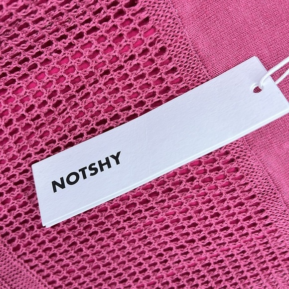 Not Shy cashmere NWT linen knit maxi skirt Womens large - Picture 4 of 8